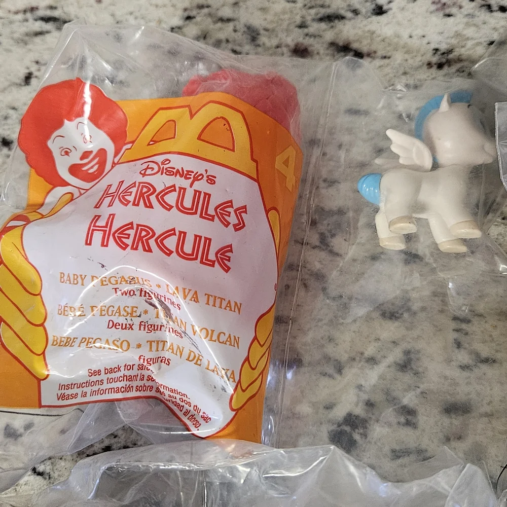 NEW IN BAG 1997 set of 7 Hercules Mcdonalds Toys - Picture 5 of 8
